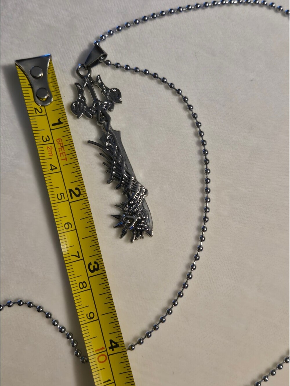 New Kingdom Hearts ultima Key Pendant Necklace on 22-Inch Ball Chain steel